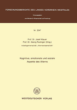 E-Book (pdf) Kognitive, emotionale und soziale Aspekte des Alterns von 