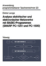 E-Book (pdf) Analyse elektrischer und elektronischer Netzwerke mit BASIC-Programmen (SHARP PC-1251 und PC-1500) von Dieter Lange