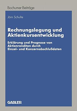 E-Book (pdf) Rechnungslegung und Aktienkursentwicklung von Jörn Schulte
