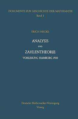 E-Book (pdf) Analysis und Zahlentheorie von Erich Hecke