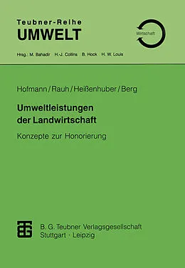 E-Book (pdf) Umweltleistungen der Landwirtschaft von Rudolf Rauh, Alois Heissenhuber, Ernst Berg