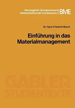 E-Book (pdf) Einführung in das Materialmanagement von Hans F. Busch