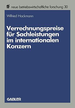 E-Book (pdf) Verrechnungspreise für Sachleistungen im internationalen Konzern von Wilfried Hackmann