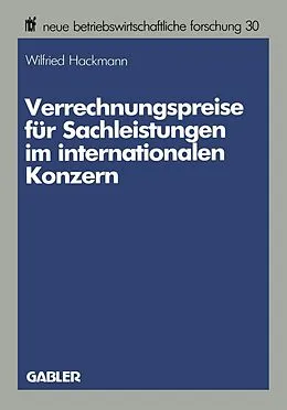 E-Book (pdf) Verrechnungspreise für Sachleistungen im internationalen Konzern von Wilfried Hackmann