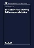 E-Book (pdf) Steuerliche Gewinnermittlung bei Personengesellschaften von Carla Müller