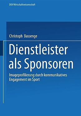 E-Book (pdf) Dienstleister als Sponsoren von Christoph Bassenge