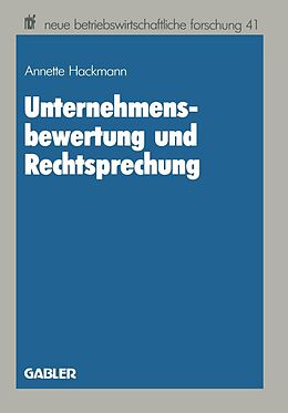 E-Book (pdf) Unternehmensbewertung und Rechtsprechung von Hackmann Annette