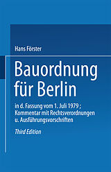 E-Book (pdf) Bauordnung für Berlin in der Fassung vom 1. Juli 1979 von 