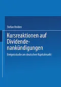 E-Book (pdf) Kursreaktionen auf Dividendenankündigungen von Stefan Heiden
