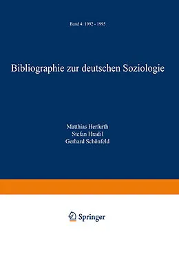 E-Book (pdf) Bibliographie zur deutschen Soziologie von Matthias Herfurth, Stefan Hradil