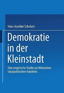 E-Book (pdf) Demokratie in der Kleinstadt von Hans-Joachim Schubert
