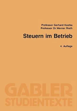 E-Book (pdf) Steuern im Betrieb von Gerhard Kostka