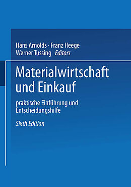 E-Book (pdf) Materialwirtschaft und Einkauf von Hans Arnolds
