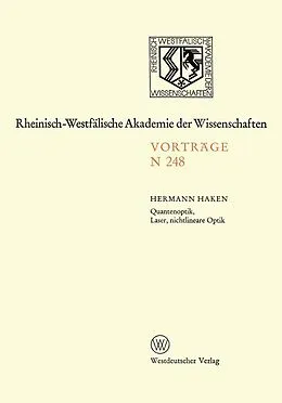 E-Book (pdf) Quantenoptik, Laser, nichtlineare Optik von Hermann Haken
