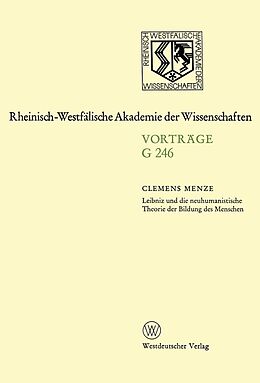 E-Book (pdf) Leibniz und die neuhumanistische Theorie der Bildung des Menschen von Clemens Menze