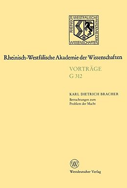 E-Book (pdf) Betrachtungen zum Problem der Macht von Karl Dietrich Bracher