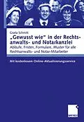 E-Book (pdf) Gewusst wie in der Rechtsanwalts- und Notarkanzlei von Gisela Schmitt