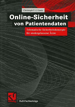 E-Book (pdf) Online-Sicherheit von Patientendaten von Christoph F-J Goetz