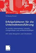 E-Book (pdf) Erfolgsfaktoren für die Unternehmensführung von Wolfgang Strasser