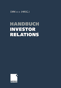 Kartonierter Einband Handbuch Investor Relations von Roland Könen