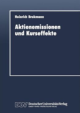 E-Book (pdf) Aktienemissionen und Kurseffekte von Heinrich Brakmann