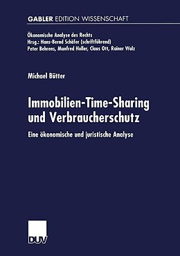 E-Book (pdf) Immobilien-Time-Sharing und Verbraucherschutz von Michael Bütter