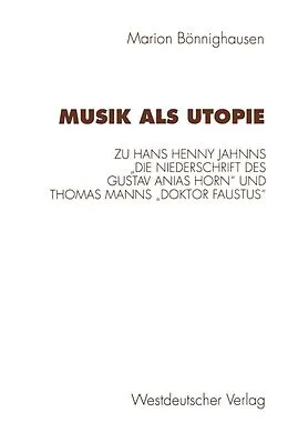 E-Book (pdf) Musik als Utopie von Marion Bönnighausen