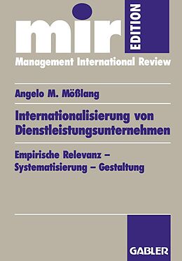E-Book (pdf) Internationalisierung von Dienstleistungsunternehmen von Angelo M. Mößlang