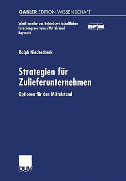 E-Book (pdf) Strategien für Zulieferunternehmen von Ralph Niederdrenk