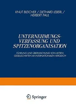 E-Book (pdf) Unternehmungsverfassung und Spitzenorganisation von Knut Bleicher