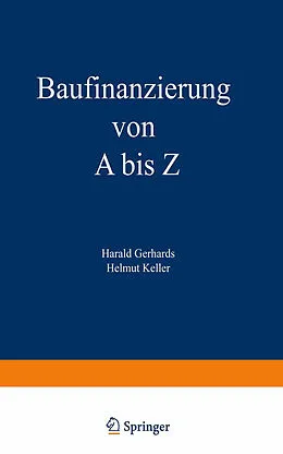 E-Book (pdf) Baufinanzierung von A bis Z von Harald Gerhards