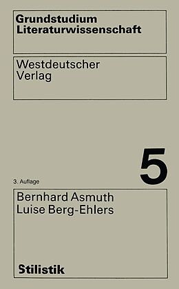 E-Book (pdf) Stilistik von Bernhard Asmuth