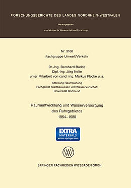 E-Book (pdf) Raumentwicklung und Wasserversorgung des Ruhrgebietes 1954  1980 von Bernhard Budde