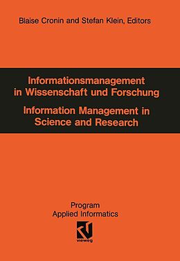 E-Book (pdf) Informationsmanagement in Wissenschaft und Forschung von 