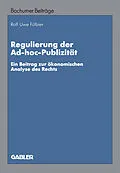 E-Book (pdf) Regulierung der Ad-hoc-Publizität von Rolf Uwe Fülbier