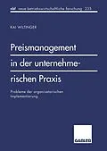 E-Book (pdf) Preismanagement in der unternehmerischen Praxis von Kai Wiltinger