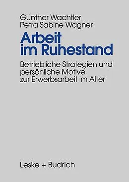 E-Book (pdf) Arbeit im Ruhestand von Günther Wachtler