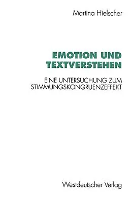 E-Book (pdf) Emotion und Textverstehen von Martina Hielscher