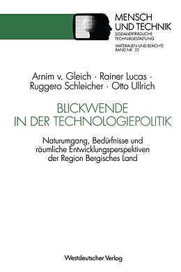 E-Book (pdf) Blickwende in der Technologiepolitik von Rainer Lucas, Ruggero Schleicher, Otto Ullrich