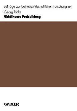 E-Book (pdf) Nichtlineare Preisbildung von Georg Tacke