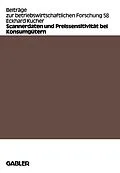 E-Book (pdf) Scannerdaten und Preissensitivität bei Konsumgütern von Eckhard Kucher