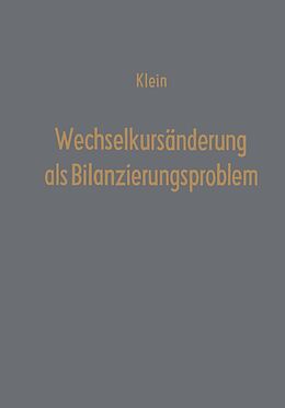 E-Book (pdf) Wechselkursänderung als Bilanzierungsproblem von Theodor Klein