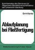 E-Book (pdf) Ablaufplanung bei Fließfertigung von Heiner Klenke