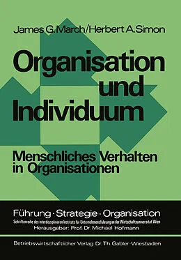 E-Book (pdf) Organisation und Individuum von James G. March