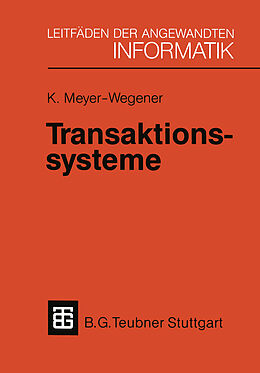 E-Book (pdf) Transaktionssysteme von Klaus Meyer-Wegener