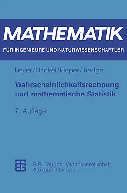 E-Book (pdf) Wahrscheinlichkeitsrechnung und mathematische Statistik von Otfried Beyer, Horst Hackel, Volkmar Pieper