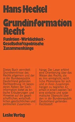 E-Book (pdf) Grundinformation Recht von Hans Heckel