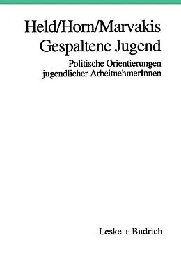 E-Book (pdf) Gespaltene Jugend von Josef Held, Hans-Werner Horn, Athanasios Marvakis