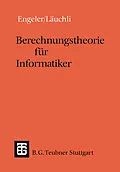 E-Book (pdf) Berechnungstheorie für Informatiker von Erwin Engeler, Peter Läuchli