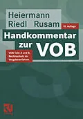E-Book (pdf) Handkommentar zur VOB von Wolfgang Heiermann, Richard Riedl, Martin Rusam